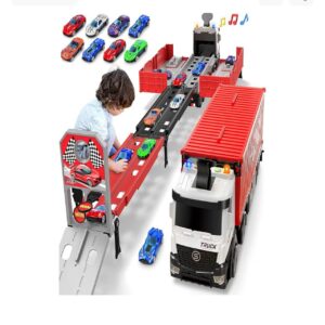 Race Car Track Toy Truck Toy with Slots