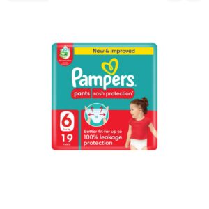 Baby-Dry Pants with Aloe Vera Lotion, 360 Fit , Size 6, 16-21kg, Carry Pack, 19 Count